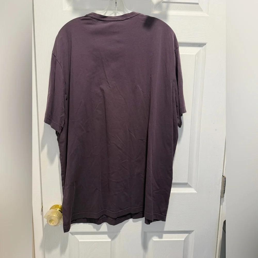 Goodthreads Purple V Neck Tee - Picture 3 of 3